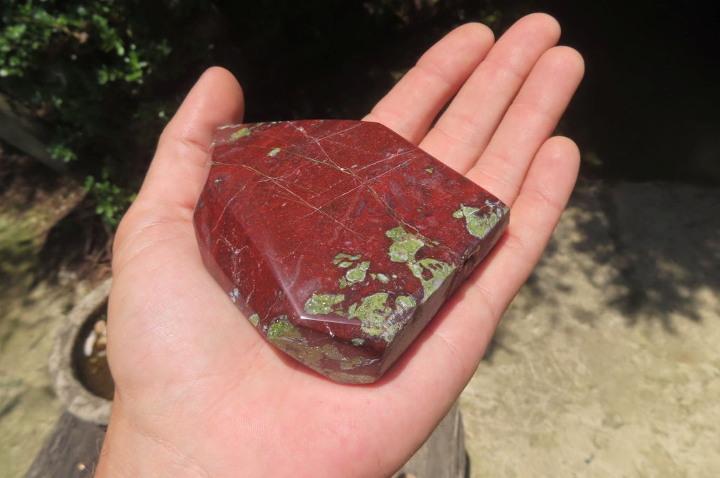 Polished Bastite Dragons Blood Stone Points x 4 From Tshipise, South Africa - Toprock Gemstones and Minerals 