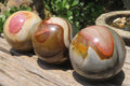 Polished Polychrome Jasper Spheres x 3 From Madagascar - Toprock Gemstones and Minerals 