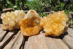 Natural Limonite Quartz Clusters x 12 From Solwezi, Zambia - Toprock Gemstones and Minerals 