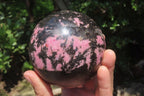Polished Rhodonite Sphere x 1 From Madagascar - Toprock Gemstones and Minerals 