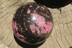 Polished Rhodonite Sphere x 1 From Madagascar - Toprock Gemstones and Minerals 