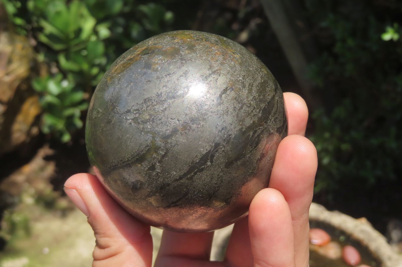 Polished Pharaoh Stone Spheres x 3 From Zimbabwe - Toprock Gemstones and Minerals 
