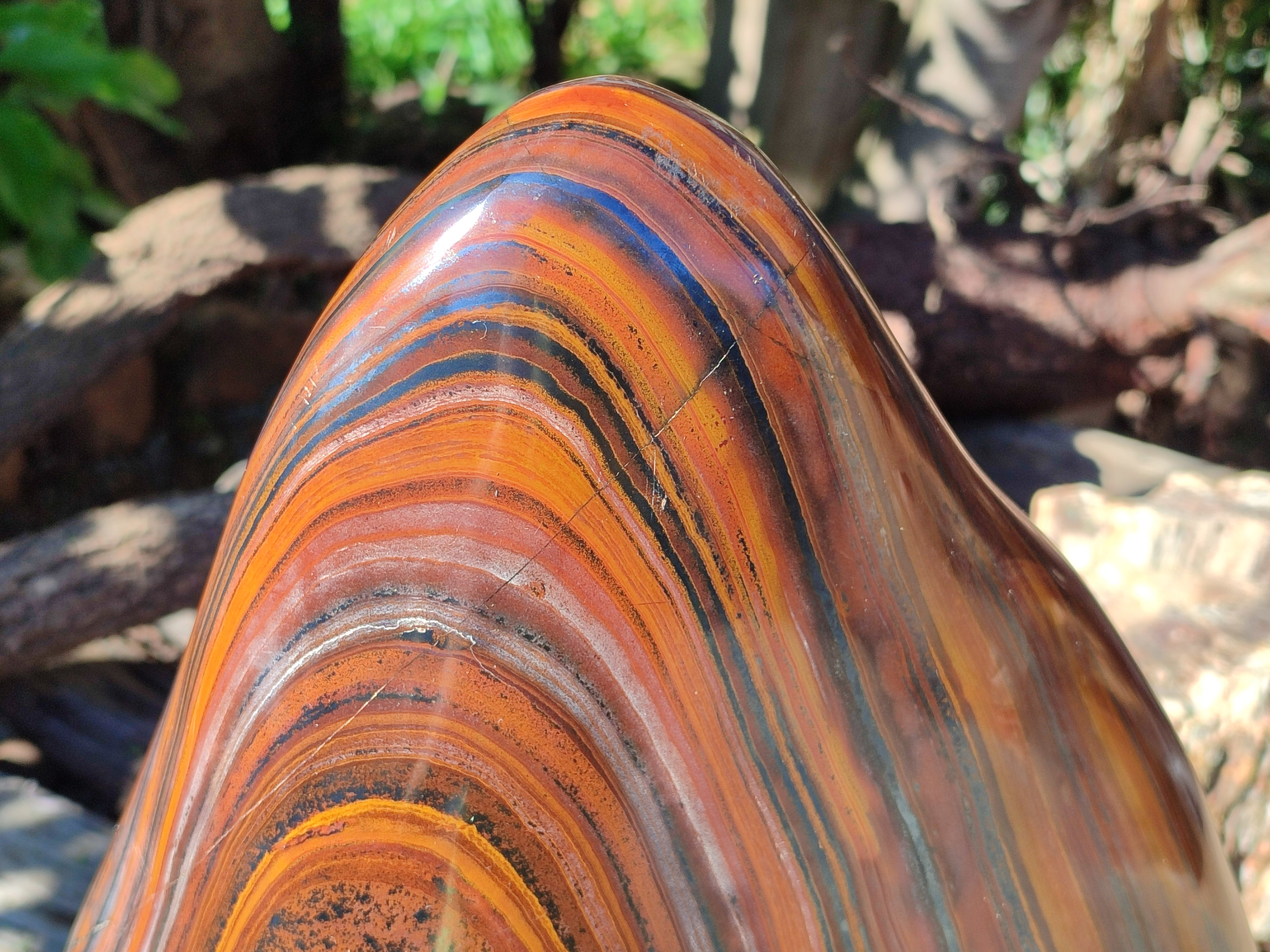 Polished Banded Tiger Iron Jasper Free Form x 1 From Northern Cape, South Africa - Toprock Gemstones and Minerals 
