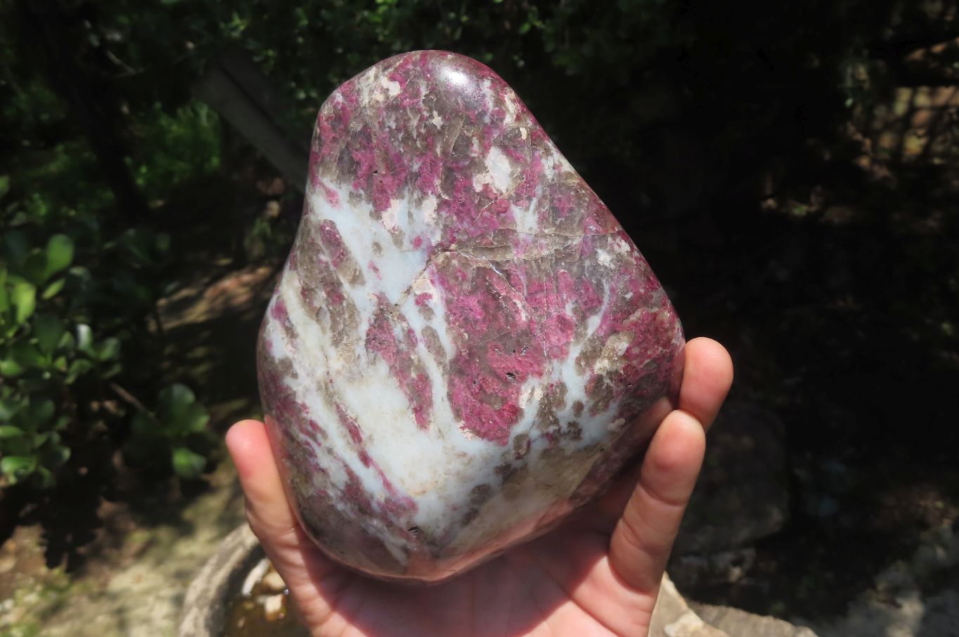Polished Rubellite Pink Tourmaline Standing Free Form x 1 From Ambatondrazaka, Madagascar - Toprock Gemstones and Minerals 