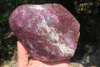 Polished Rubellite Pink Tourmaline Standing Free Form x 1 From Ambatondrazaka, Madagascar - Toprock Gemstones and Minerals 