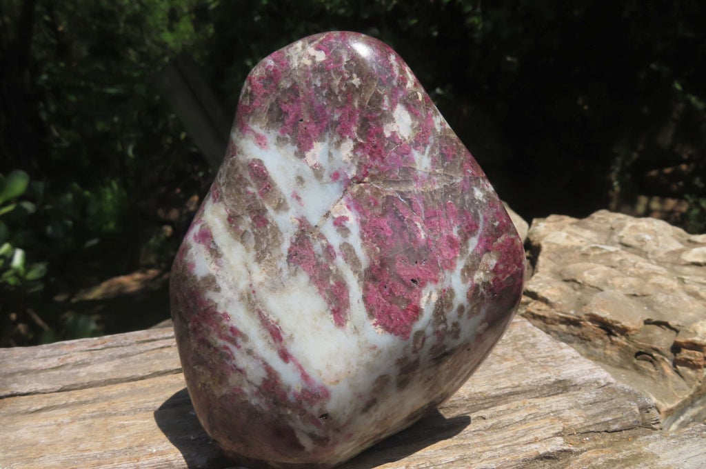 Polished Rubellite Pink Tourmaline Standing Free Form x 1 From Ambatondrazaka, Madagascar - Toprock Gemstones and Minerals 