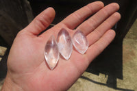 Polished Clear Quartz "Angel Tears" Pendant Pieces x 24 From Madagascar - Toprock Gemstones and Minerals 