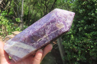 Polished Lepidolite Points x 2 From Madagascar - Toprock Gemstones and Minerals 