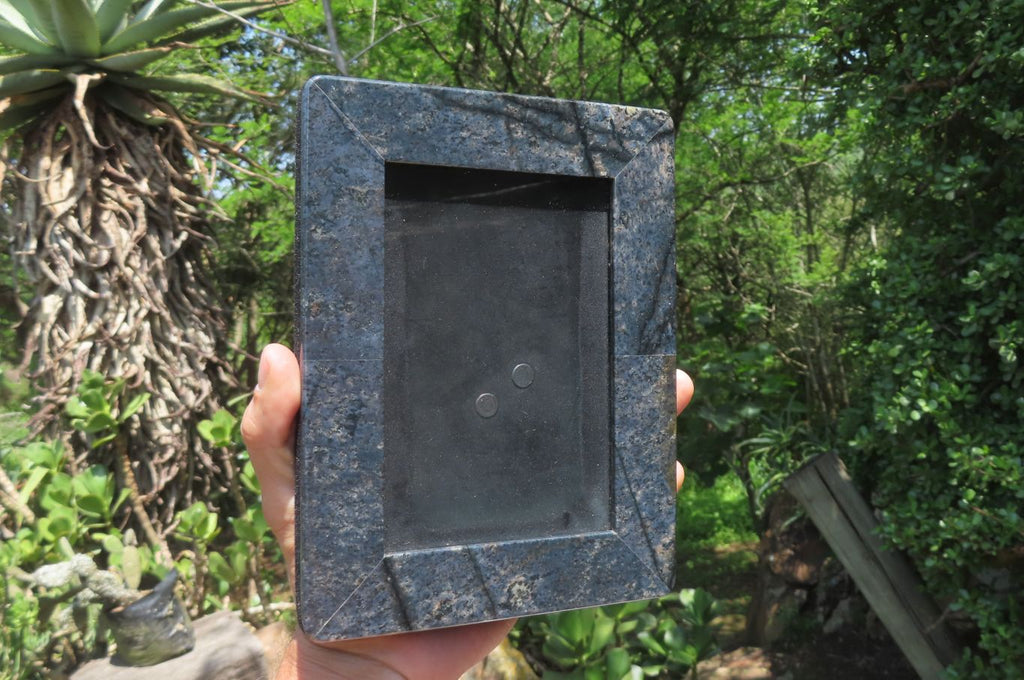 Hand Made Dumortierite Picture Frame in Box - Sold per Item - From Mozambique - Toprock Gemstones and Minerals 