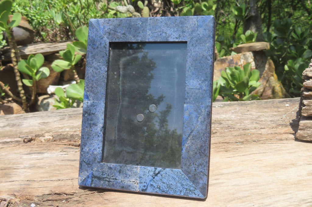 Hand Made Dumortierite Picture Frame in Box - Sold per Item - From Mozambique - Toprock Gemstones and Minerals 