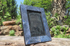 Hand Made Dumortierite Picture Frame in Box - Sold per Item - From Mozambique - Toprock Gemstones and Minerals 