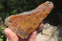 Polished On One Side Tiger's Eye Slabs x 12 From Prieska, South Africa