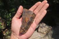 Polished On One Side Tiger's Eye Slabs x 12 From Prieska, South Africa