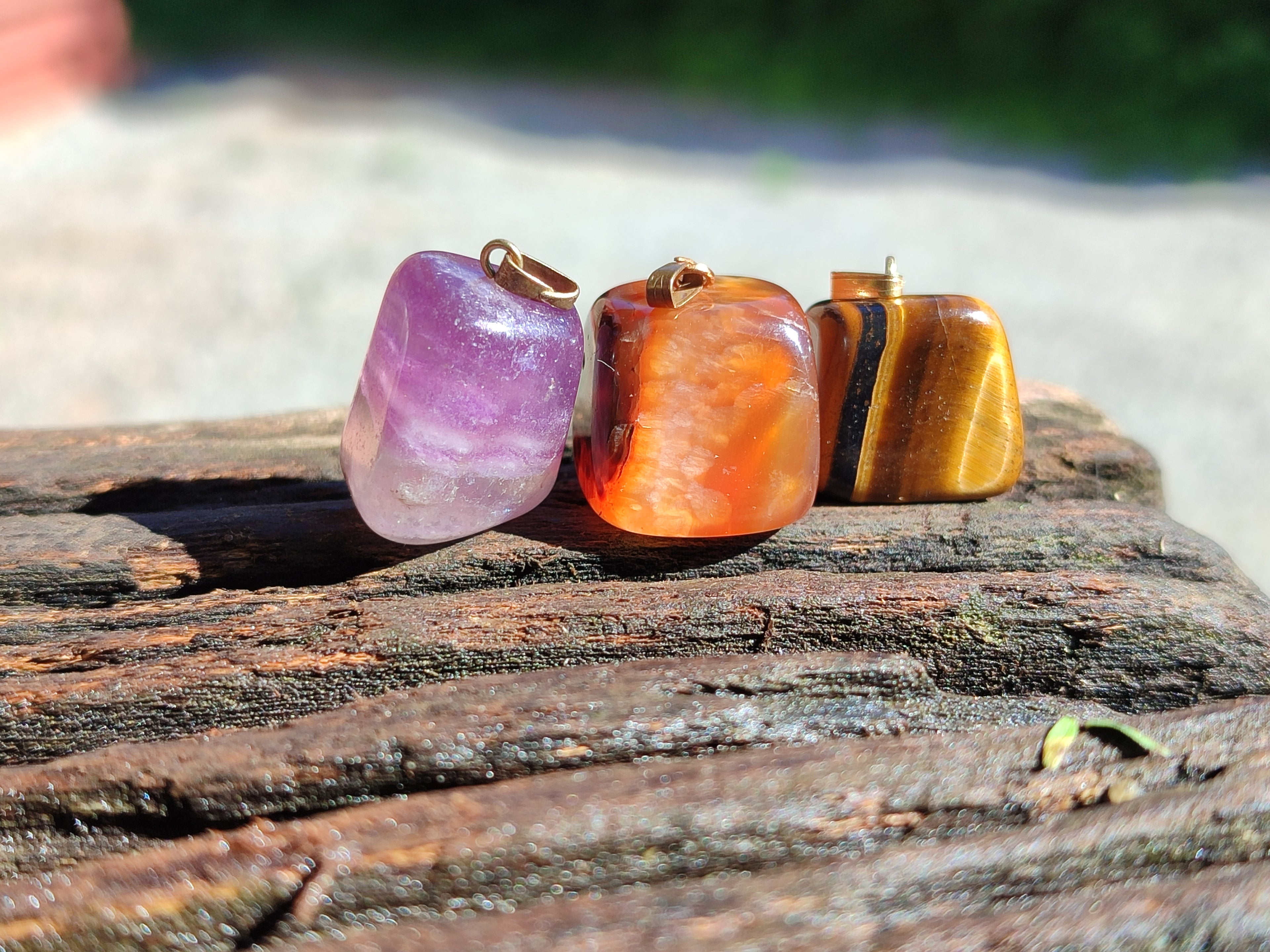Polished Mixed Box Of 12 Gemstone Pendants - Sold Per Box - From Southern Africa - Toprock Gemstones and Minerals 