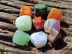 Polished Mixed Box Of 12 Gemstone Pendants - Sold Per Box - From Southern Africa - Toprock Gemstones and Minerals 
