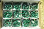 Polished Malachite Ball Shaped Beaded Necklace - Sold Per Item- From Congo - Toprock Gemstones and Minerals 