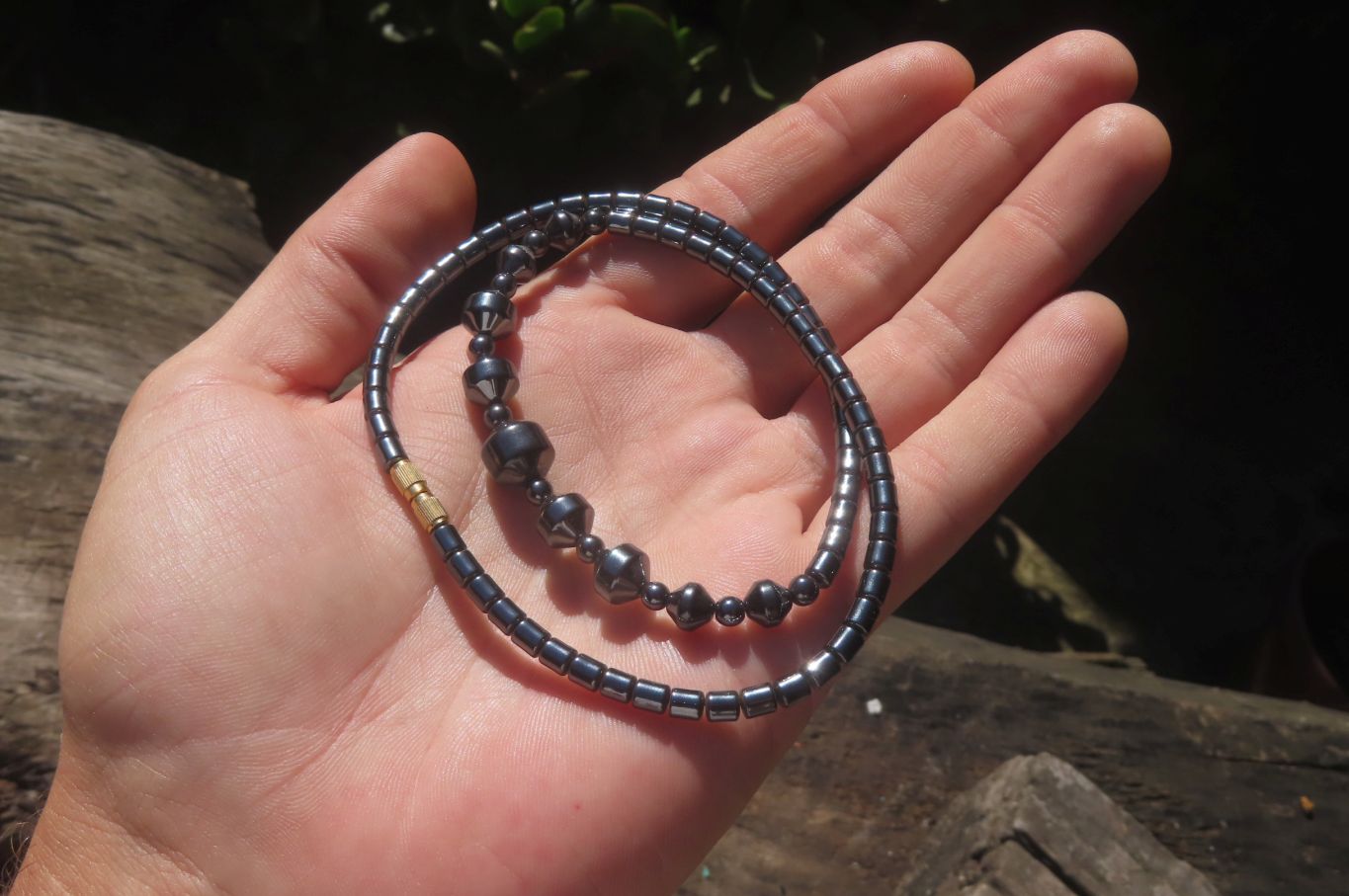 Polished Hematite Beaded Choker - Sold Per Item - From Southern Africa - Toprock Gemstones and Minerals 