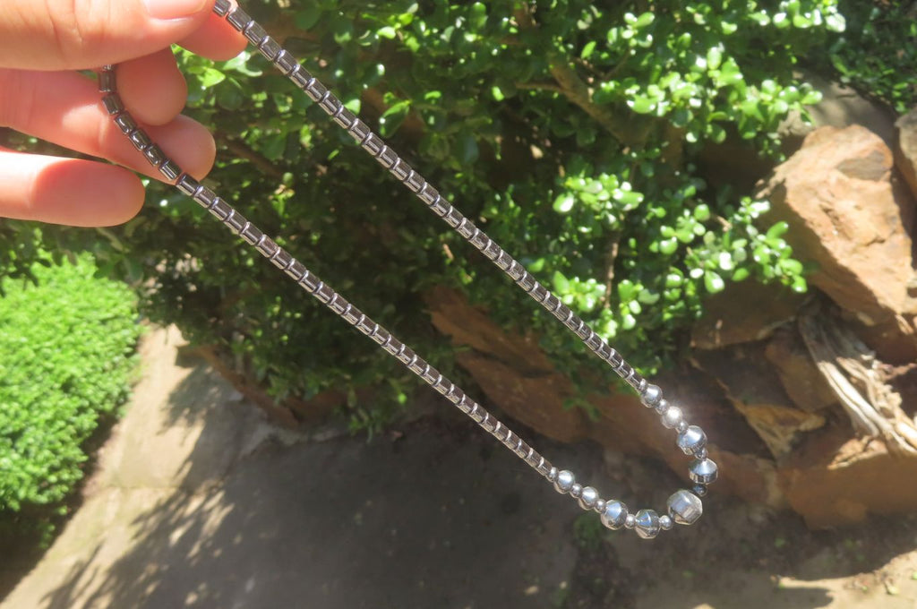 Polished Hematite Beaded Choker - Sold Per Item - From Southern Africa - Toprock Gemstones and Minerals 