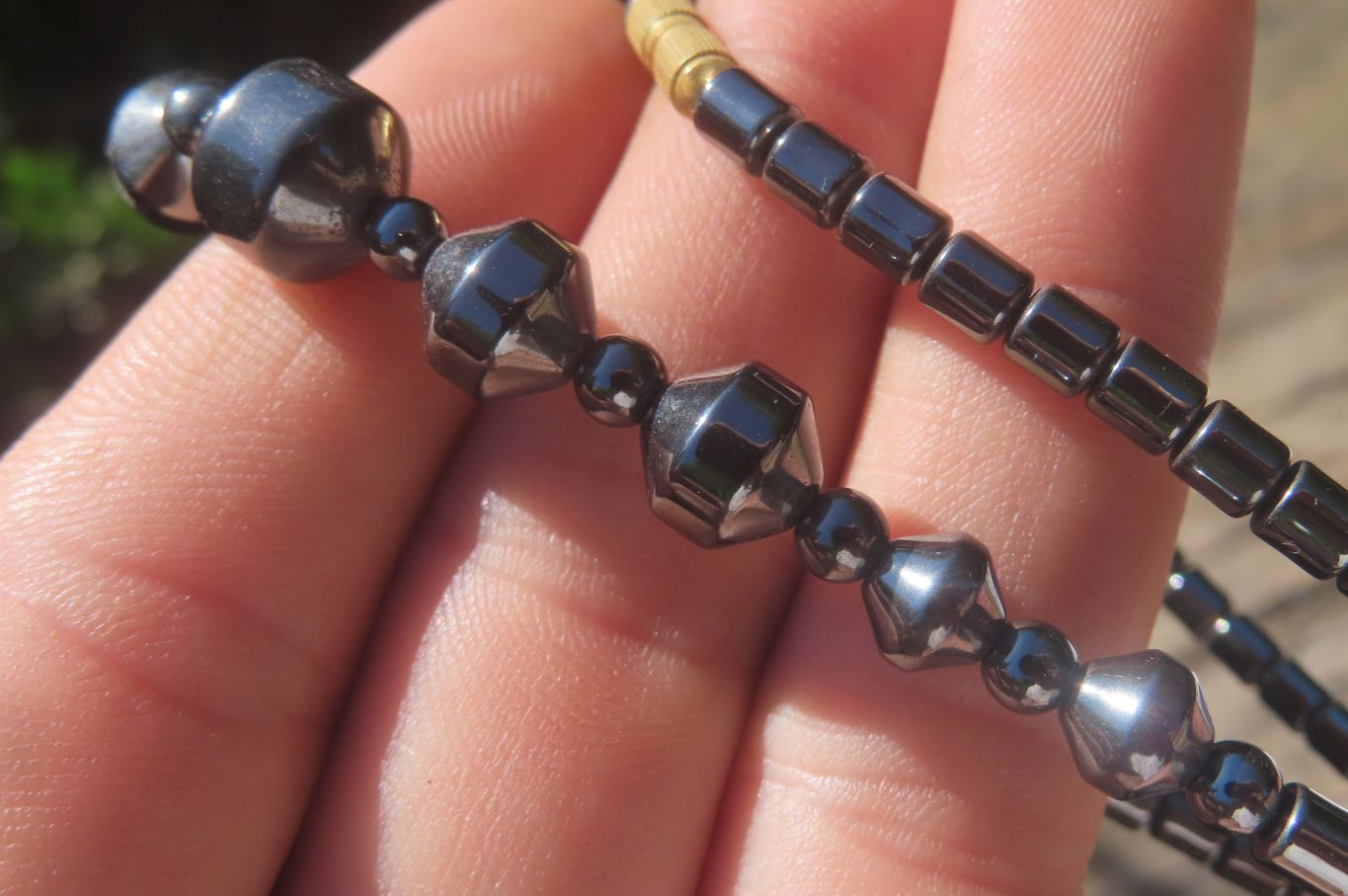 Polished Hematite Beaded Choker - Sold Per Item - From Southern Africa - Toprock Gemstones and Minerals 