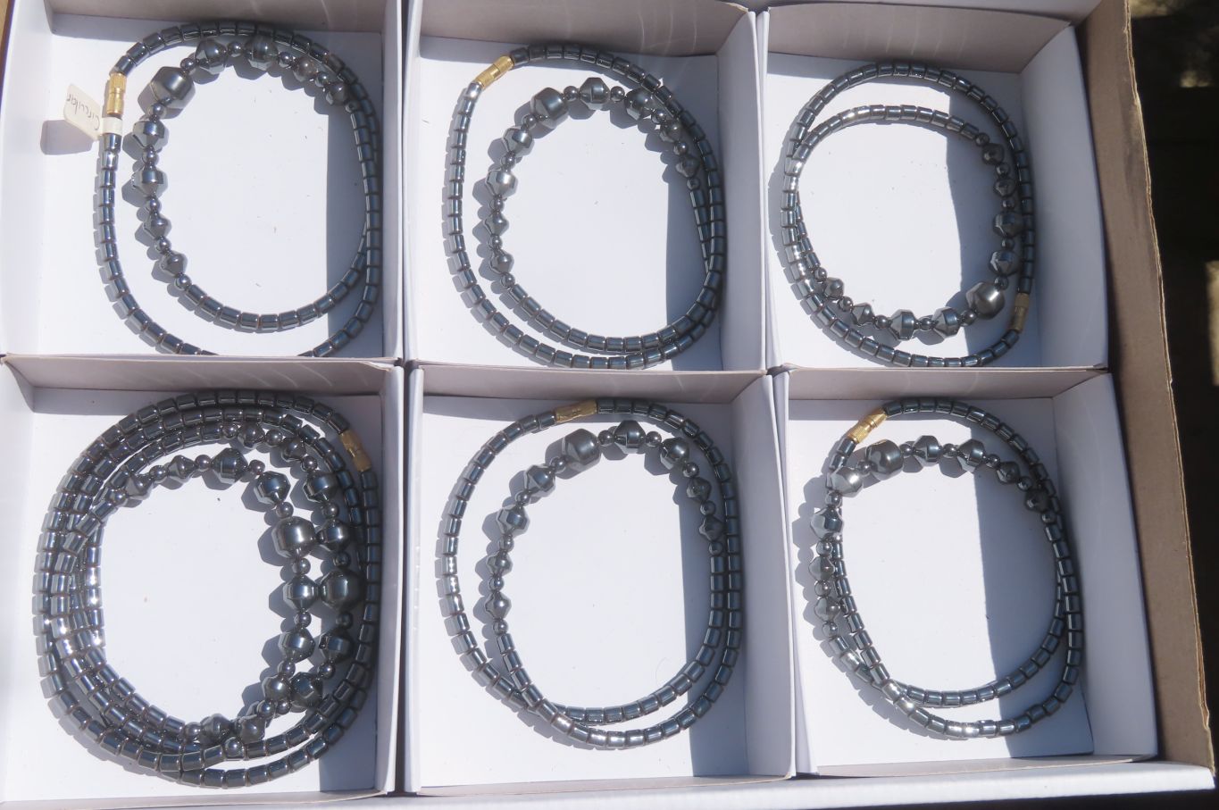 Polished Hematite Beaded Choker - Sold Per Item - From Southern Africa - Toprock Gemstones and Minerals 