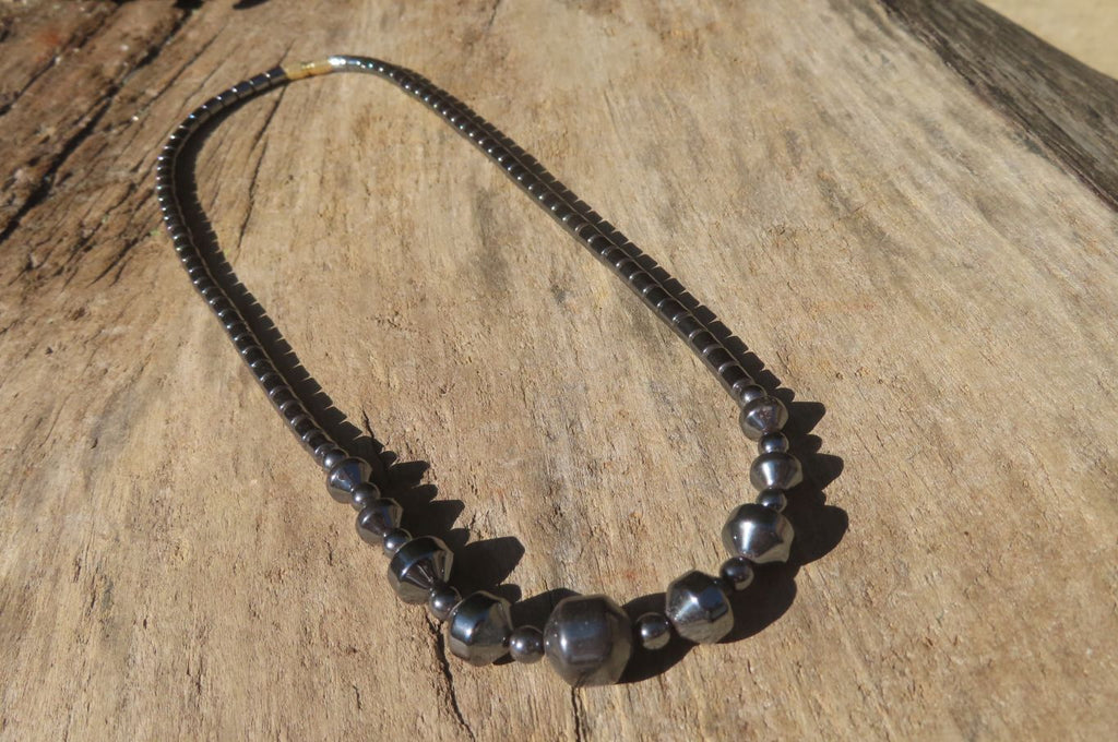 Polished Hematite Beaded Choker - Sold Per Item - From Southern Africa - Toprock Gemstones and Minerals 
