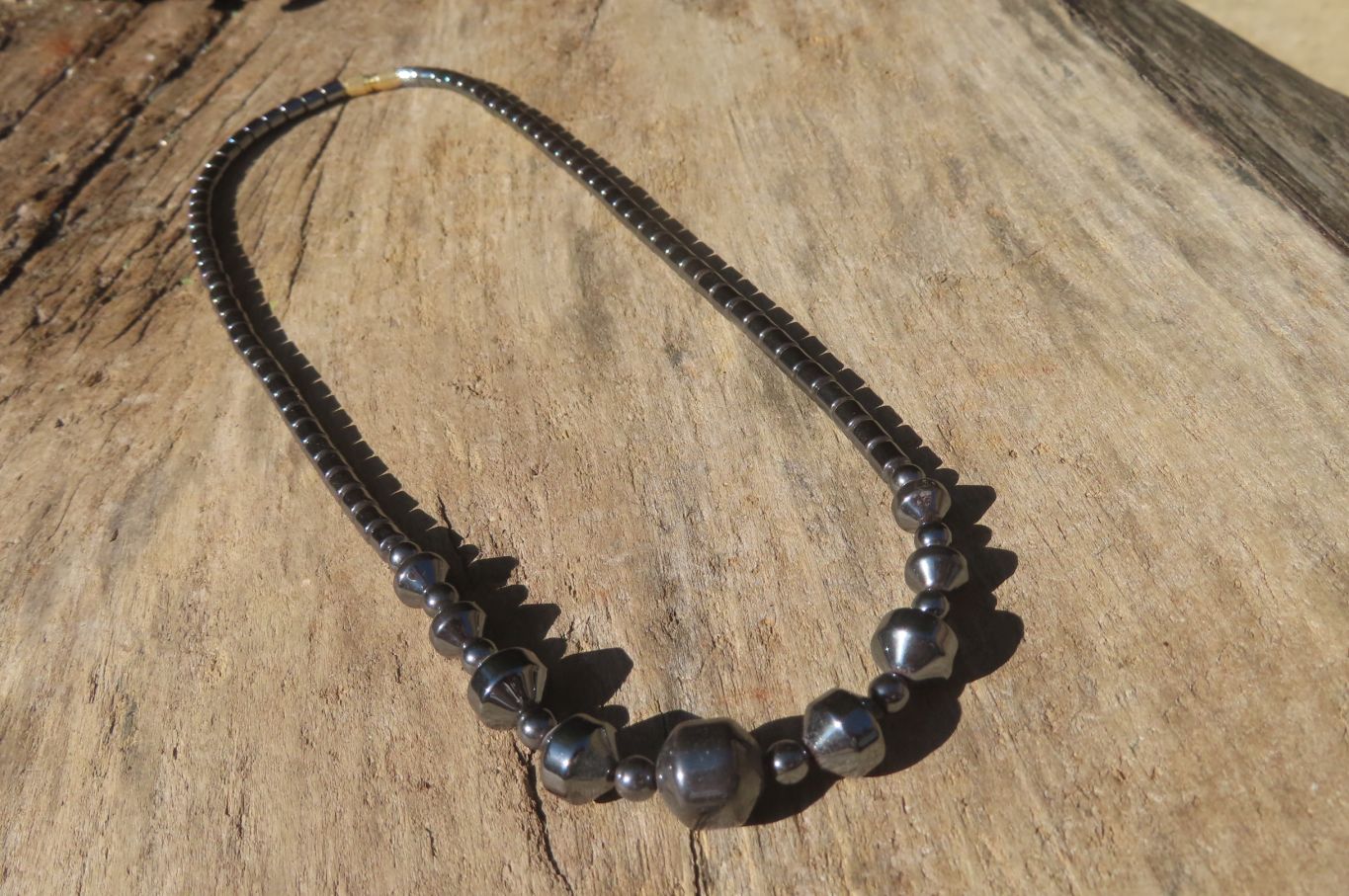 Polished Hematite Beaded Choker - Sold Per Item - From Southern Africa - Toprock Gemstones and Minerals 