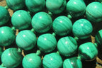 Polished Long Malachite Ball Shaped Beaded Necklace - Sold Per Item- From Congo - Toprock Gemstones and Minerals 