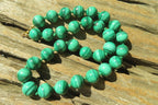 Polished Malachite Ball Shaped Large Beaded Necklace - Sold Per Item- From Congo - Toprock Gemstones and Minerals 