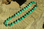 Polished Malachite Ball Shaped Large Beaded Necklace - Sold Per Item- From Congo - Toprock Gemstones and Minerals 