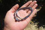 Polished Larger Hematite Beaded Choker with Dice Center - Sold Per Item - From Southern Africa - Toprock Gemstones and Minerals 