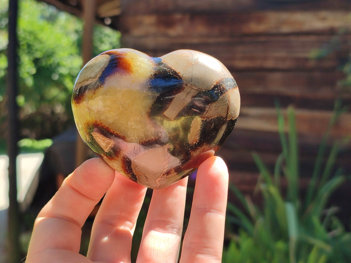 Polished Large Septerye Hearts - Sold Per Item - From Madagascar - Toprock Gemstones and Minerals 