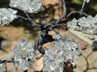 Hand Made Quartz Tumble Chip & Wire Wrap Tree - Sold Per Item - From South Africa - Toprock Gemstones and Minerals 