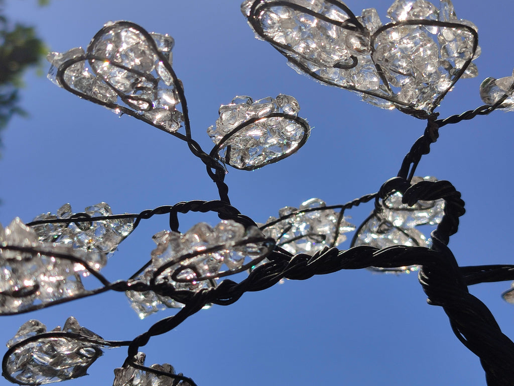 Hand Made Quartz Tumble Chip & Wire Wrap Tree - Sold Per Item - From South Africa - Toprock Gemstones and Minerals 