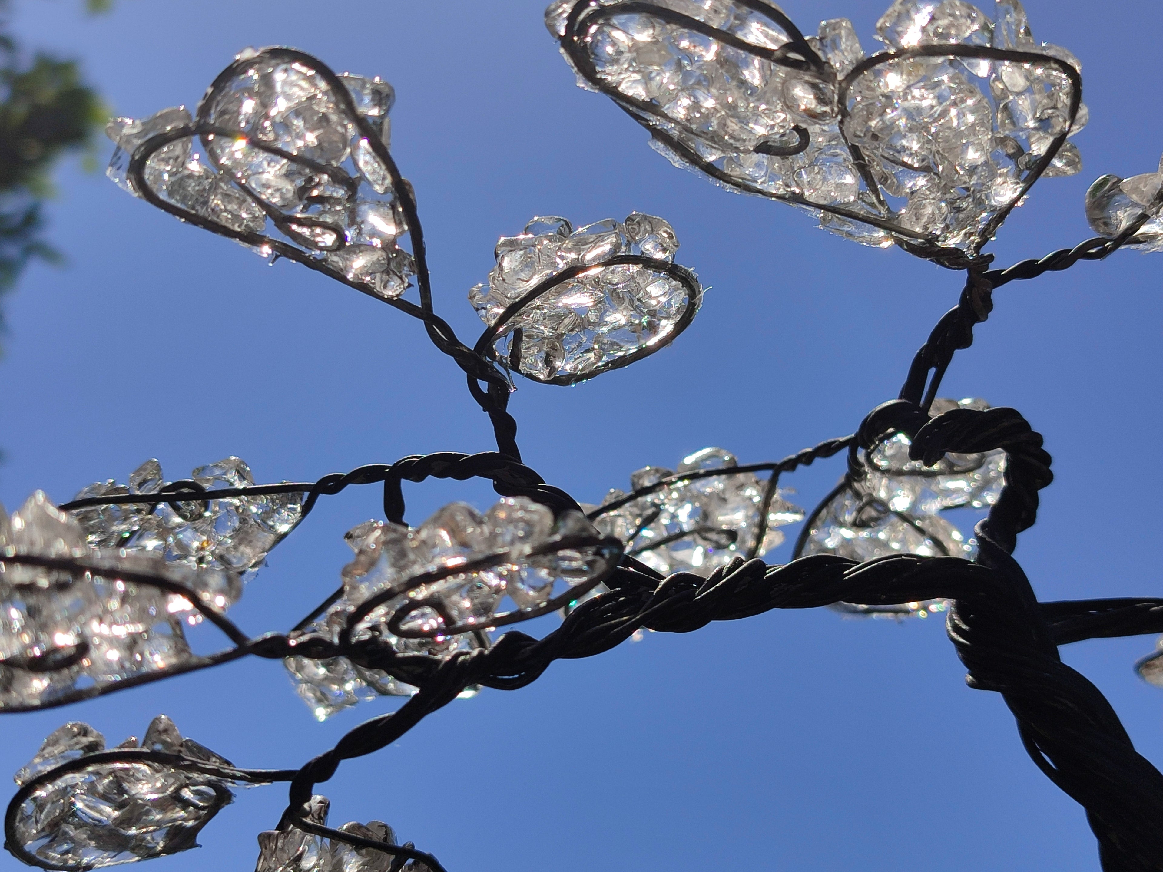 Hand Made Quartz Tumble Chip & Wire Wrap Tree - Sold Per Item - From South Africa - Toprock Gemstones and Minerals 