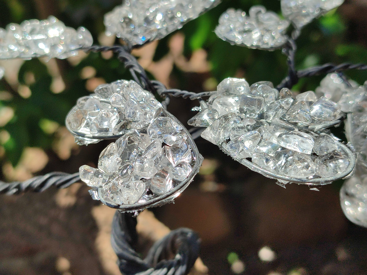 Hand Made Quartz Tumble Chip & Wire Wrap Tree - Sold Per Item - From South Africa - Toprock Gemstones and Minerals 