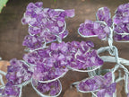 Hand Made Amethyst Tumble Chip & Wire Wrap Tree - Sold Per Item - From South Africa - Toprock Gemstones and Minerals 