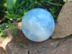 Polished Large Blue Calcite Spheres - Sold per Item - From Madagascar - Toprock Gemstones and Minerals 