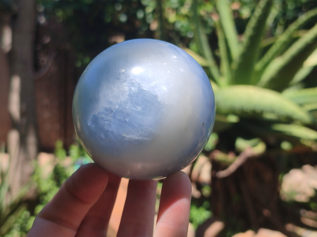 Polished Large Blue Calcite Spheres - Sold per Item - From Madagascar - Toprock Gemstones and Minerals 