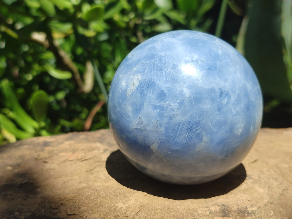Polished Large Blue Calcite Spheres - Sold per Item - From Madagascar - Toprock Gemstones and Minerals 