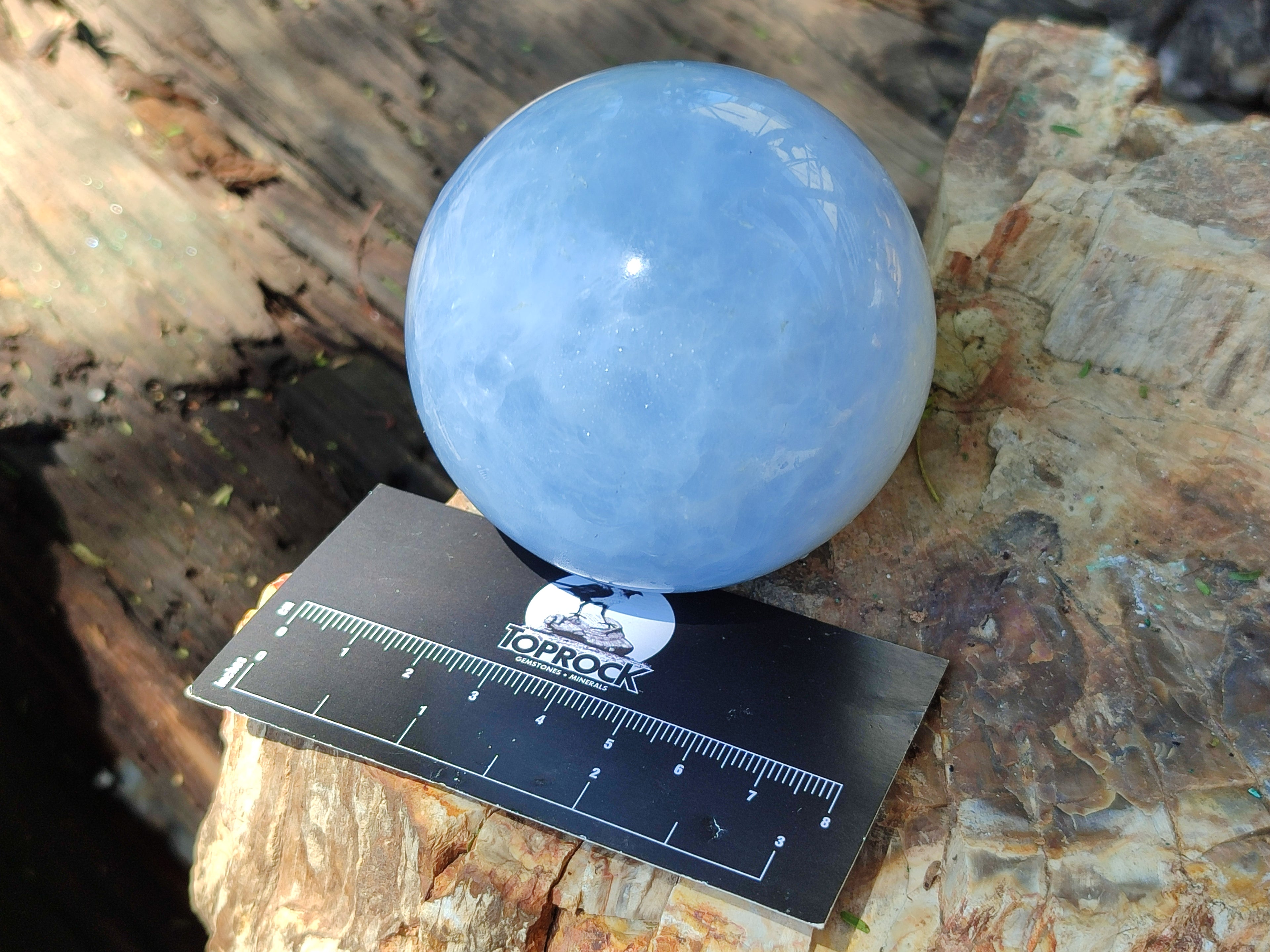 Polished Large Blue Calcite Spheres - Sold per Item - From Madagascar - Toprock Gemstones and Minerals 