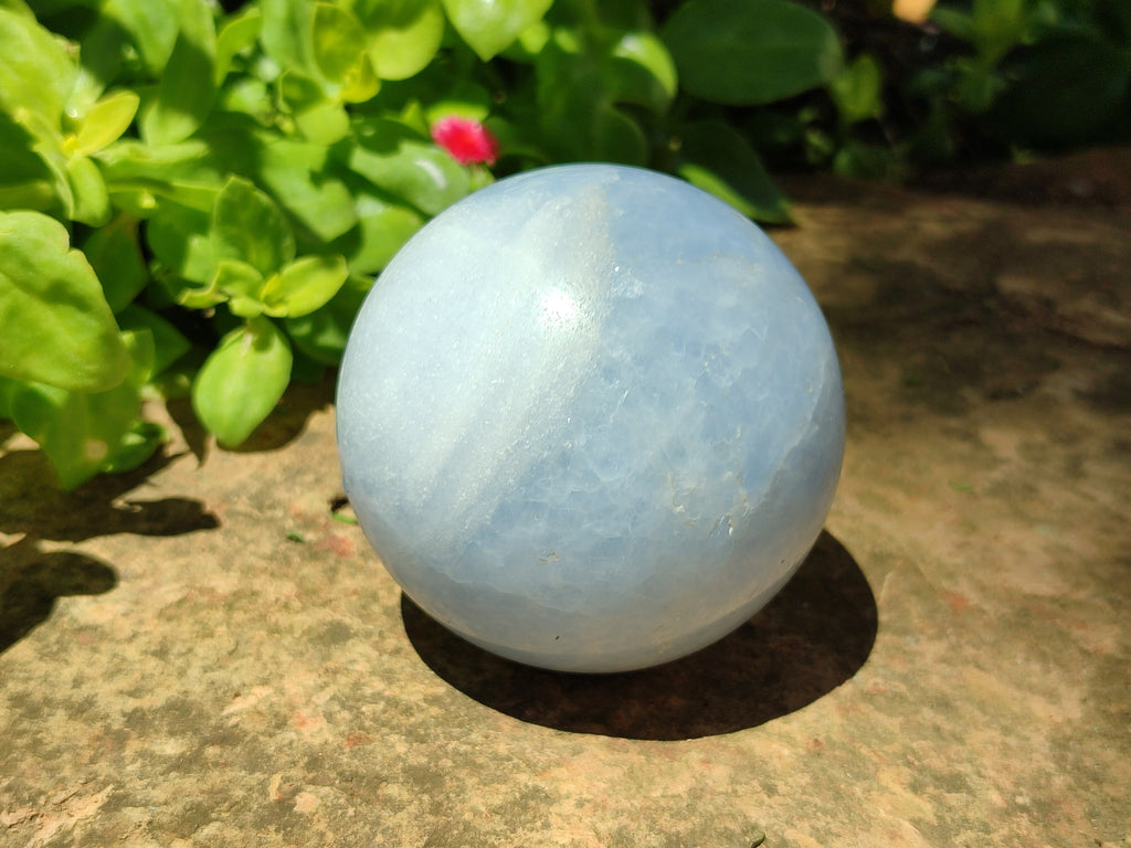 Polished Large Blue Calcite Spheres - Sold per Item - From Madagascar - Toprock Gemstones and Minerals 