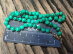 Polished Malachite Ball Shaped 7 mm Beaded Necklace - Sold Per Item- From Congo - Toprock Gemstones and Minerals 