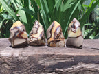 Polished Septerye Flame Sculptures x 6 From Madagascar - Toprock Gemstones and Minerals 