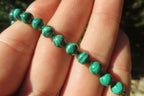 Polished Malachite Ball Shaped Mixed Size Beaded Necklace - Sold Per Item- From Congo - Toprock Gemstones and Minerals 