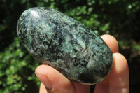 Polished Rare Emerald Mica In Matrix Standing Free Forms x 6 From Mutoko, Zimbabwe - Toprock Gemstones and Minerals 