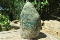 Polished Rare Emerald Mica In Matrix Standing Free Forms x 6 From Mutoko, Zimbabwe - Toprock Gemstones and Minerals 