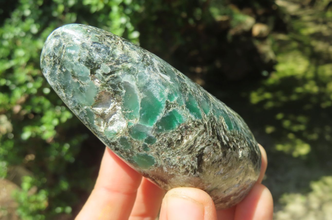 Polished Rare Emerald Mica In Matrix Standing Free Forms x 6 From Mutoko, Zimbabwe - Toprock Gemstones and Minerals 