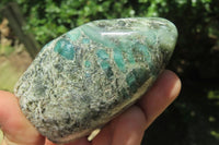 Polished Rare Emerald Mica In Matrix Standing Free Forms x 6 From Mutoko, Zimbabwe - Toprock Gemstones and Minerals 