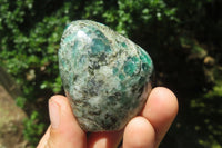 Polished Rare Emerald Mica In Matrix Standing Free Forms x 6 From Mutoko, Zimbabwe - Toprock Gemstones and Minerals 