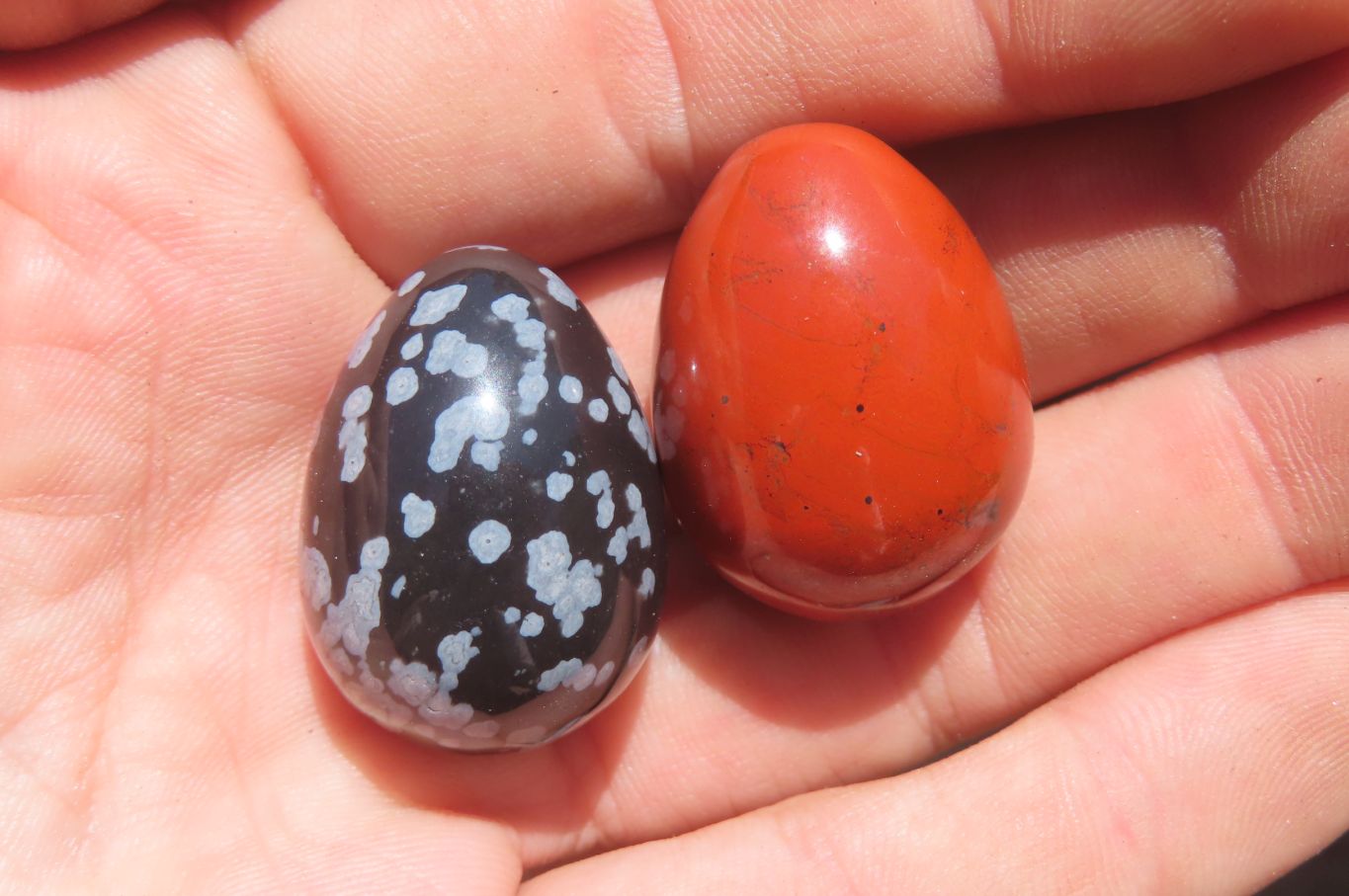 Polished Mixed Box Set of 12 Gemstone Eggs - Sold Per Box - From Southern Africa - Toprock Gemstones and Minerals 